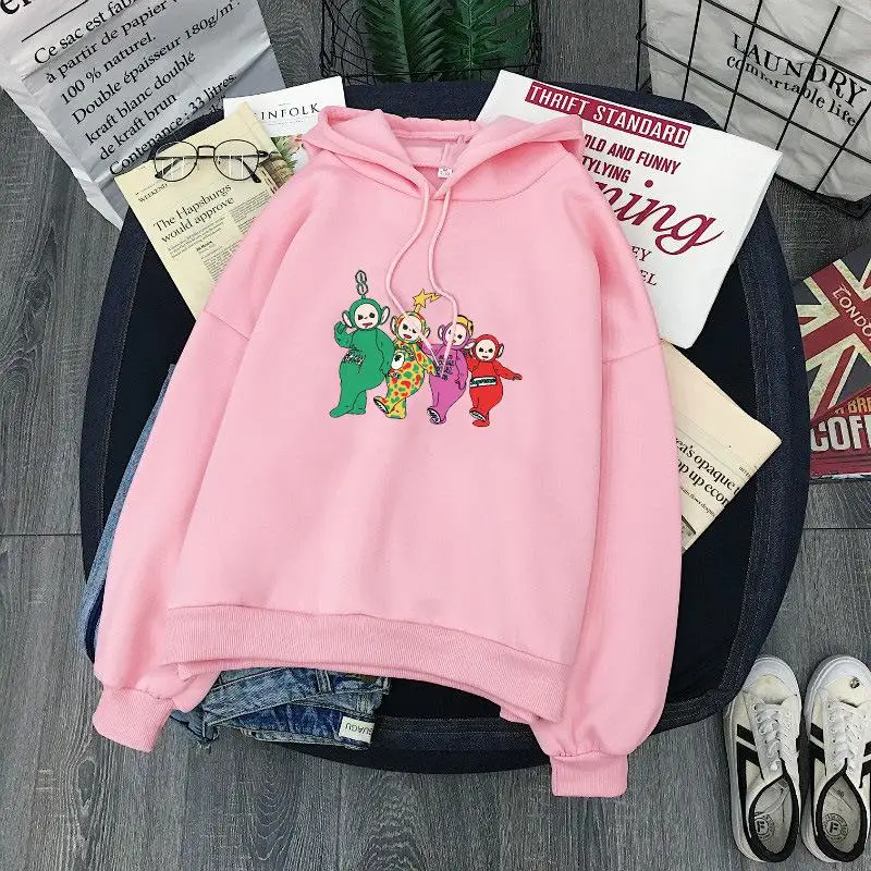 Модные свободные толстовки Топ трикотажный с буквенным принтом Harajuku пуловер стиль плюс бархатный плотный свитер Женская осенне-зимняя одежда - Цвет: ws19