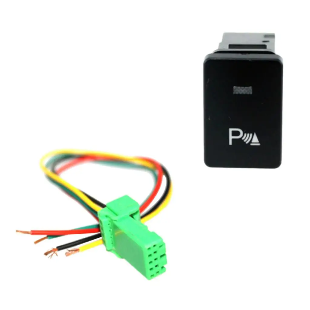 

Backlit Parking Symbol Push Button with Wiring Kit ON-OFF Switch for Toyota, Blue