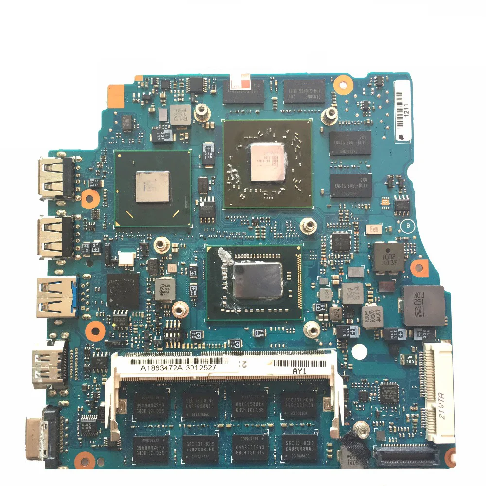 

15.6 inch For Sony VPCSE Laptop Motherboard HM67 With i7-2620M CPU 4GB RAM HD6630M 1GB MBX-237 A1863472A 100% working