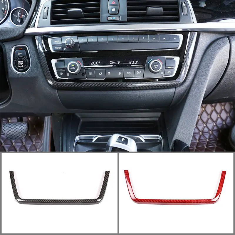 

For BMW 3 4 Series 3GT M3 M4 2014-2019Real Carbon Fiber Car Center Central Panel U-shaped Decorative Strip