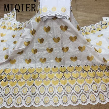 

African bazin riche fabric with brode Latest fashion embroidery bazin lace fabric with net lace Bazin Brocade fabric for sewing