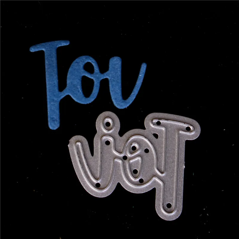 Французское слово металлические режущие штампы для скрапбукинга Diy высечки