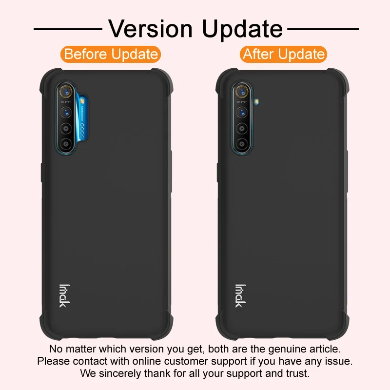 

Case for OPPO Realme XT /Realme X2 IMAK Shock-Resistant Shockproof Soft Back Cover for Realme XT Case