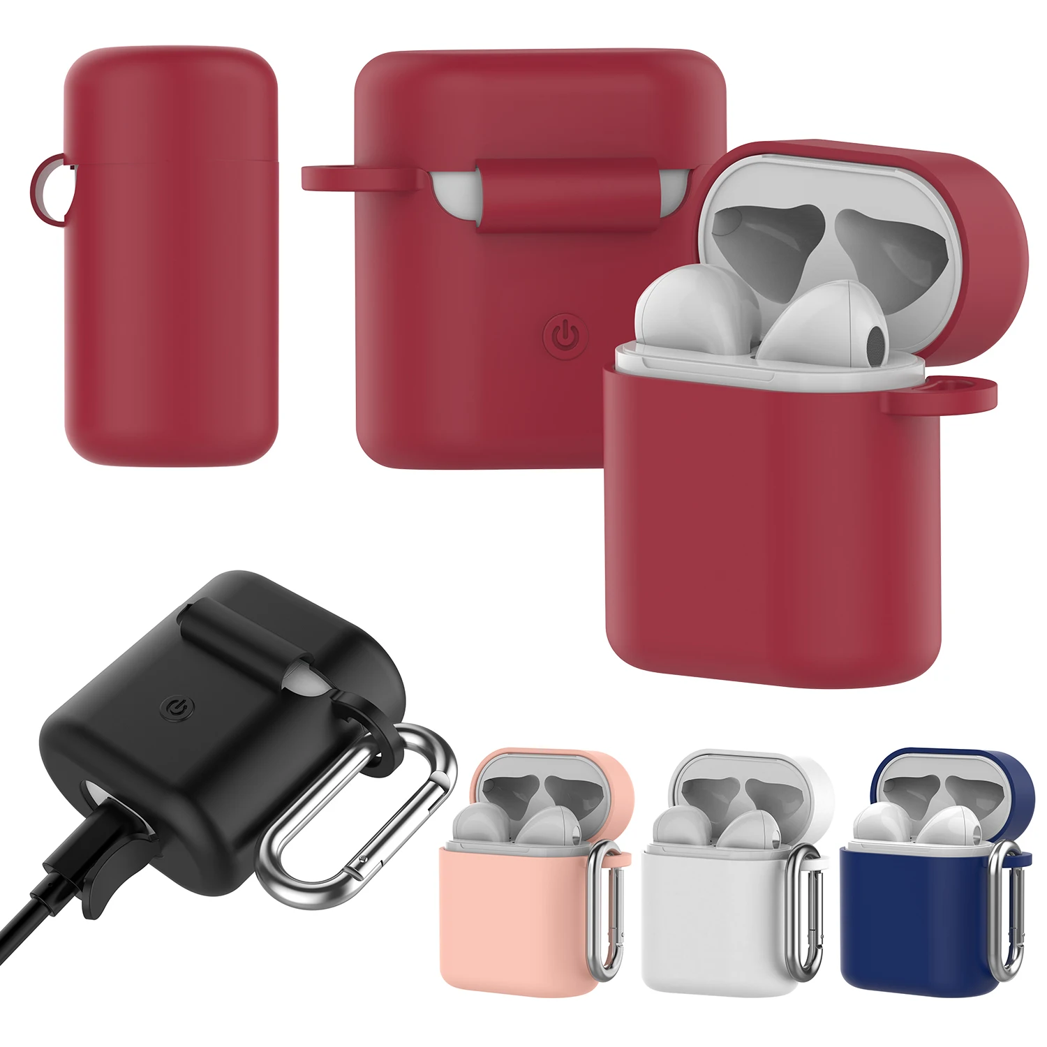 

Silicone Cover Earphone Case For Huawei Freebuds 2 Shockproof Ear Pod Case for Huawei Headphone Protective for Flypods Pro