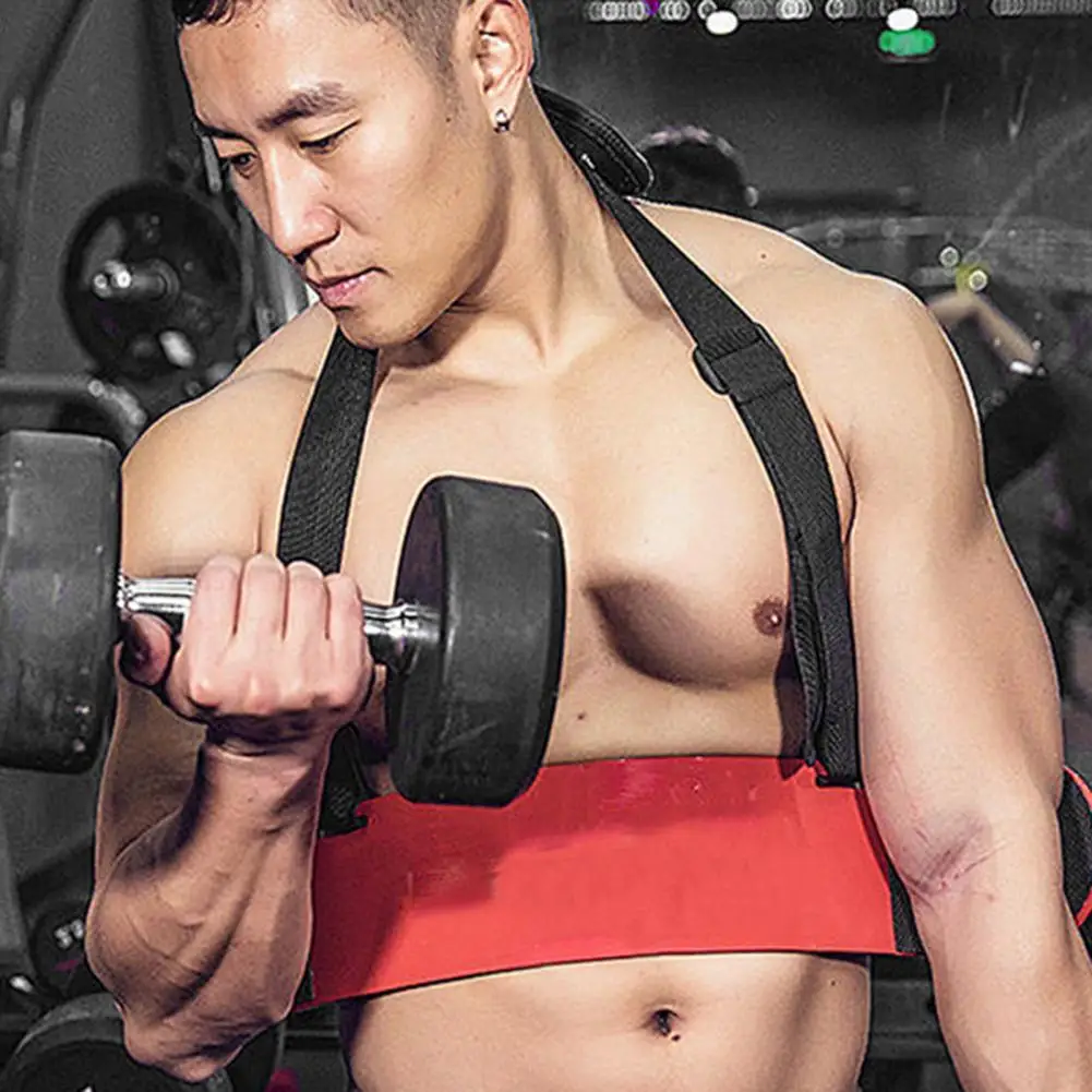 Portable Adjustable Strap Arm Blaster Efficient Muscle Training Multi-purpose Bicep Curl Support Isolator Gym Arm Strength Trainer