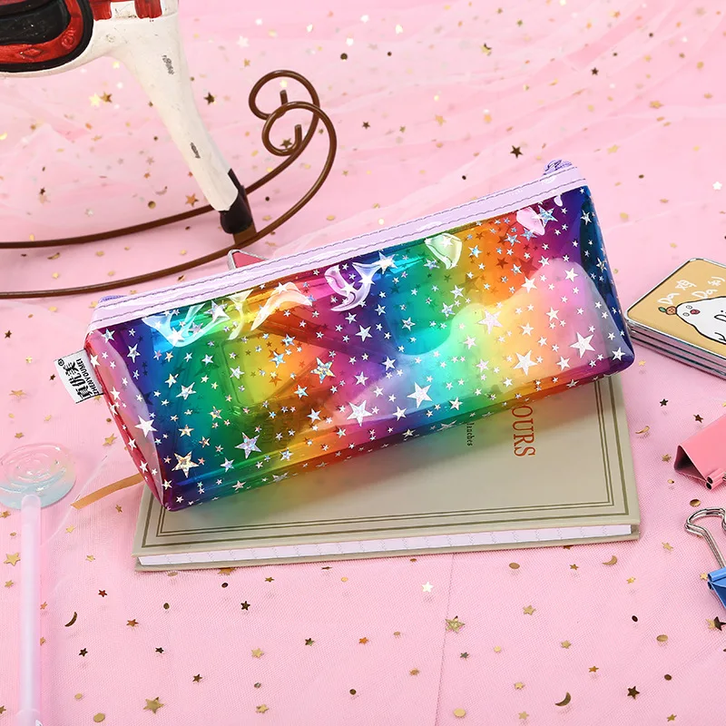 Чехол-карандаш со звездным небом, креативный estojo escolar rainbow trousse scolaire stylo Kawaii, школьные принадлежности, чехол-карандаш