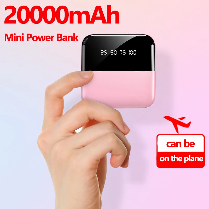 20000mAh мини-панель солнечных батарей Мощность Bank быстрая Зарядное устройство для