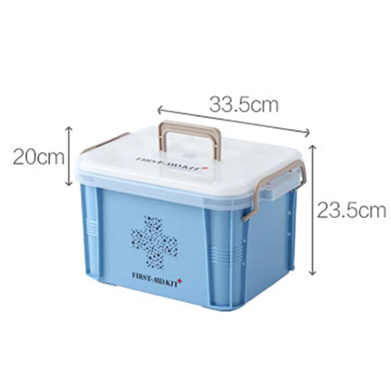 Medical Box First Aid Kit Organizer Plastic Storage Container Multi-Layer Medicine Box Nordic Home Organizing Boxes