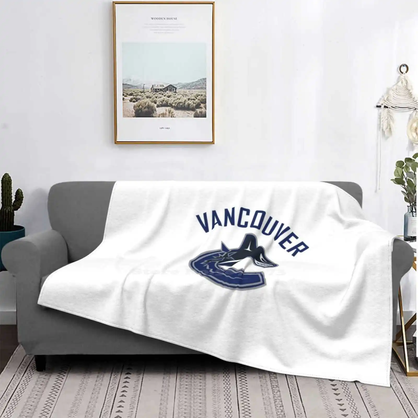 Canucks Vancouver Creative Design Comfortable Flannel Blanket Vancouver
