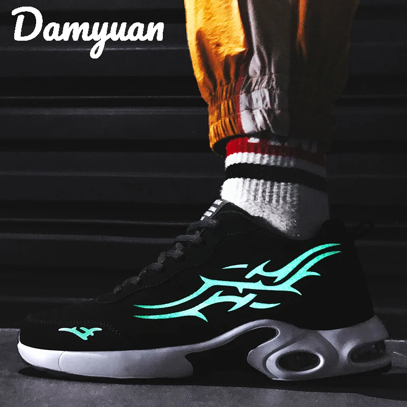 Damyuan 2019 новые флуоресцентные воздушные подушки пары в зимних кроссовках уличные противоскользящие беговые кроссовки для бега