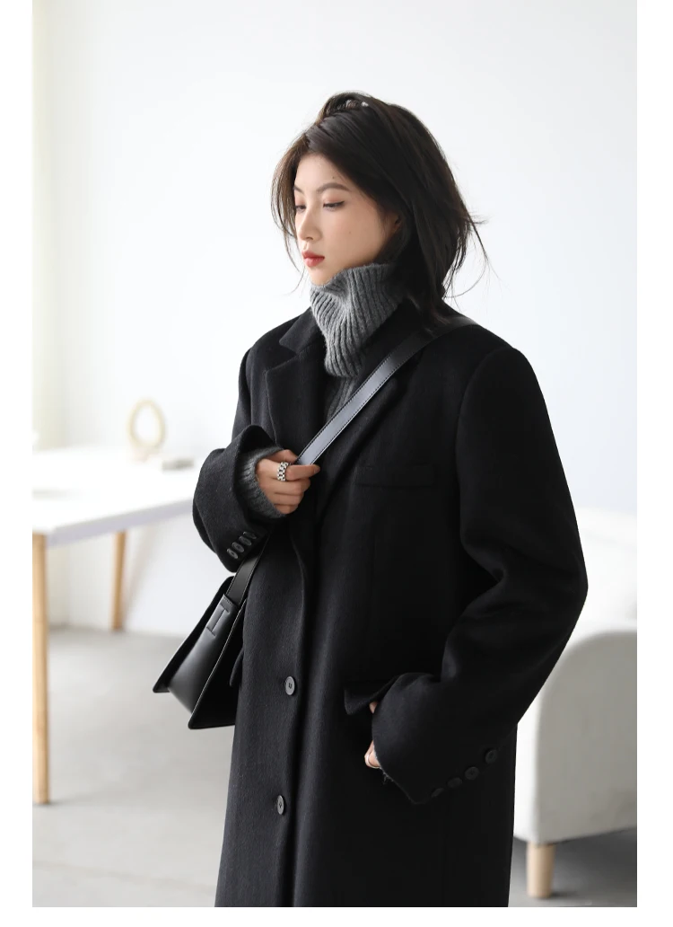 BOUTIQUE ファッション EPOCA ファインダブルモッサ ビッグコート L