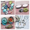 New Beauty Colorful Patterns Lines 10pcs mixed 13x18mm/18x25mm/30x40mm Oval photo glass cabochon demo flat back Making findings ► Photo 2/6