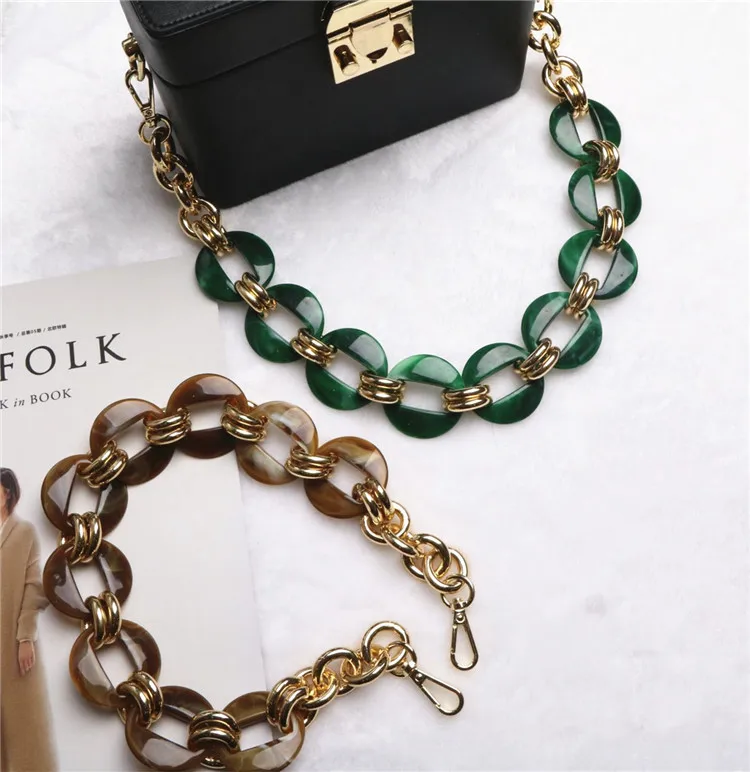 

60cm Acrylic Strap for Women Bag Strap Handbag Strap Replace Belt Female Bag Strap Ladies Acrylic Shoulder Strap Purse Handles