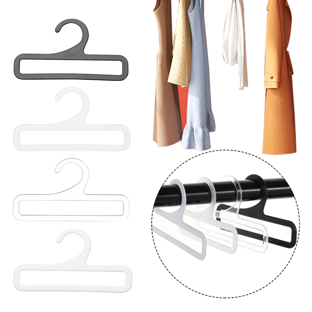 10PCS Rectangular Mini Hanger 14/17cm Travel Out Convenient Drying Rack Plastic Thicken Non-slip Shawl Scarf Panties Sock Hanger 5