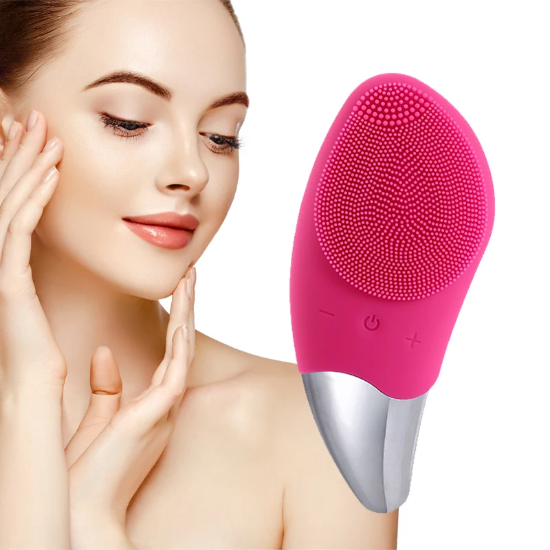 

Cleansing Facial Brush Facial Acne Silicone Beauty Washing Brush Deep Exfoliating Blackhead USB Charge Soft Cleansing Brush Tool