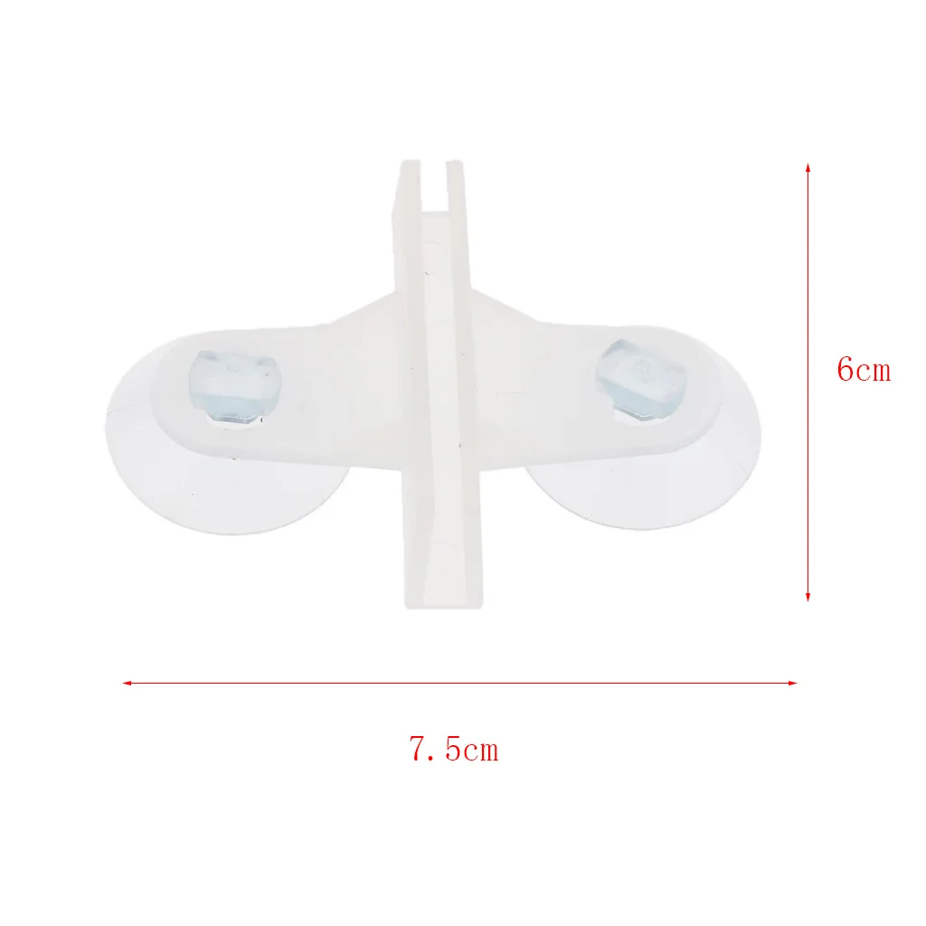 10x Aquarium Tank Divider Suction Cup Tank Breeding Separator Dual Suction Cup Clips Holder Sucker Divider Fish Tank Accessories