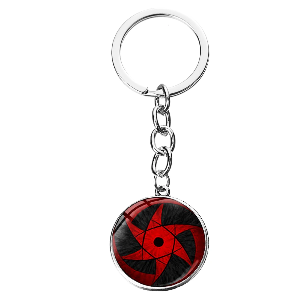 SONGDA Uchiha Clan Rinnegan Sharingan брелок для ключей в форме глаза Аниме Наруто Саске Итачи Какаши Косплей брелок цепочка Мода Аниме подарок - Цвет: Style 17