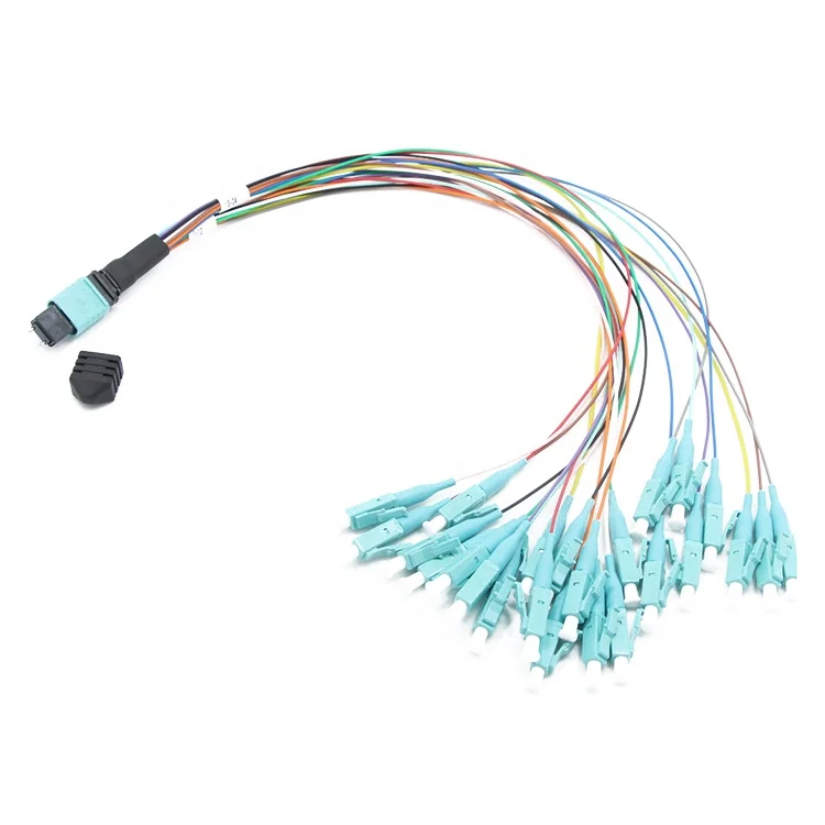 

MPO to LC 24 Cores Fiber Optic Patch Cord Cables 5M Telecom Optical Fiber Jumper