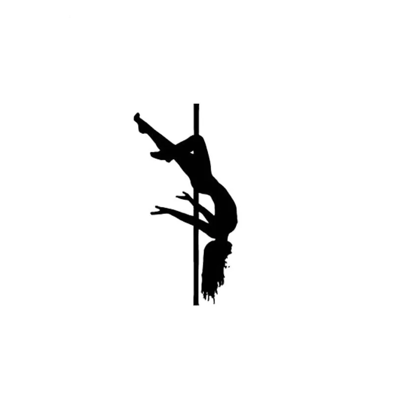 

Personality Pole Dancing Sexy Girl Car Sticker Silhoutte Car Stickers Bumper Sunscreen Decals PVC 18cm X 9cm