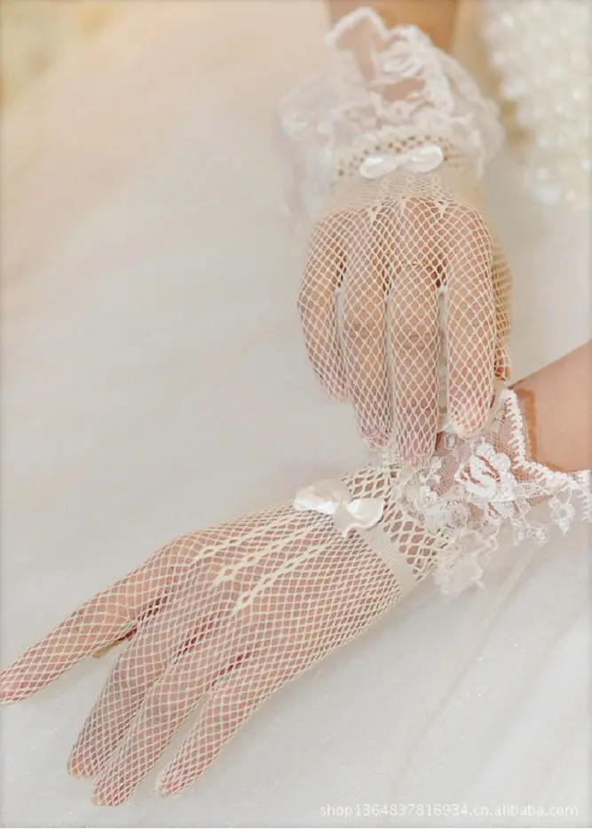Сексуальные женские перчатки для вечеринки, выпускного, костюм для вождения, кружевные перчатки с принтом, красивые сетчатые перчатки для невесты, Прямая поставка