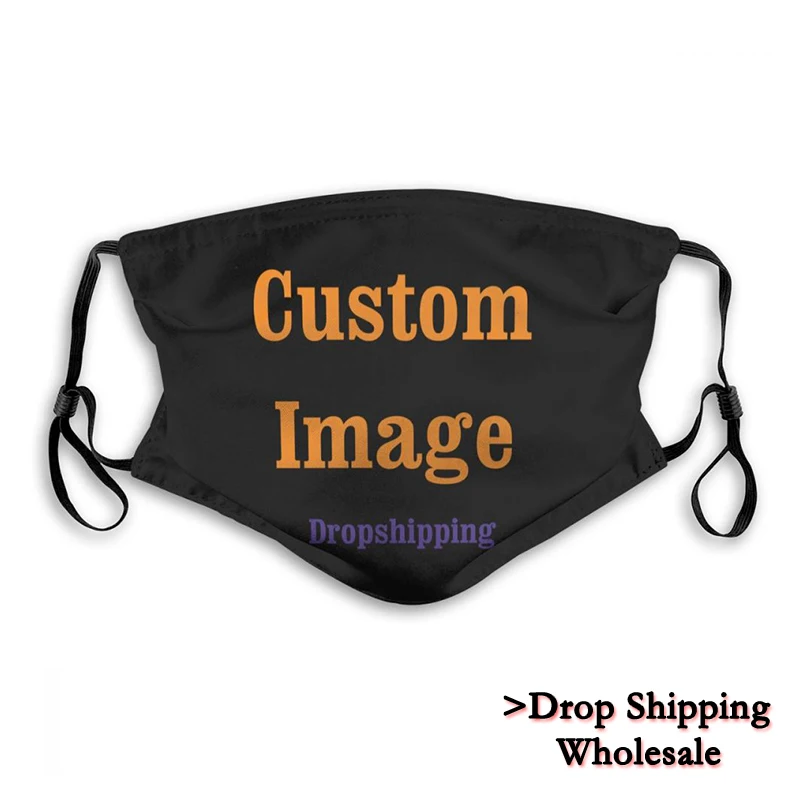 Модная унисекс маска для лица с вашим 3D принтом женская противопылевые маски