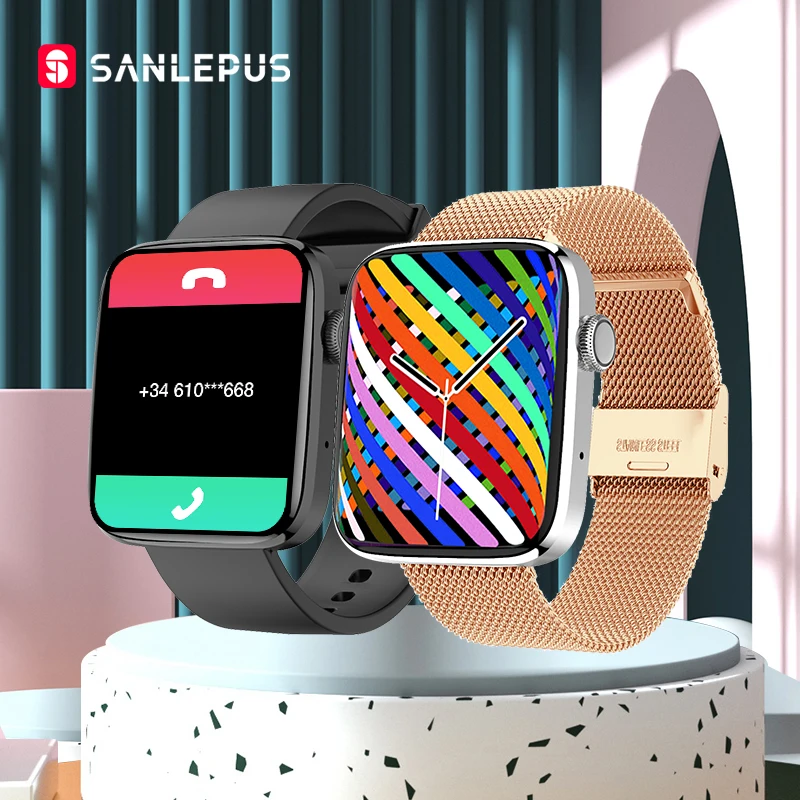 Смарт-часы SANLEPUS для мужчин и женщин умные часы с Bluetooth GPS траекторией экран 2021