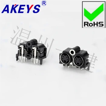 

5 PCS MDC2-4-13d Large keyboard plug DIN socket S terminal 4 pin MIDI four-core socket double base