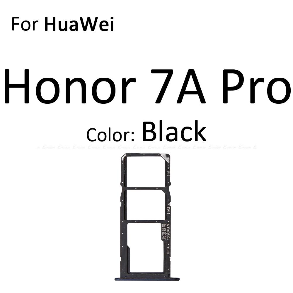Sim Micro гнездо для sd-карты держатель Слот лоток ридер для HuaWei Honor 7A Pro адаптер контейнер Сменные соединительные детали