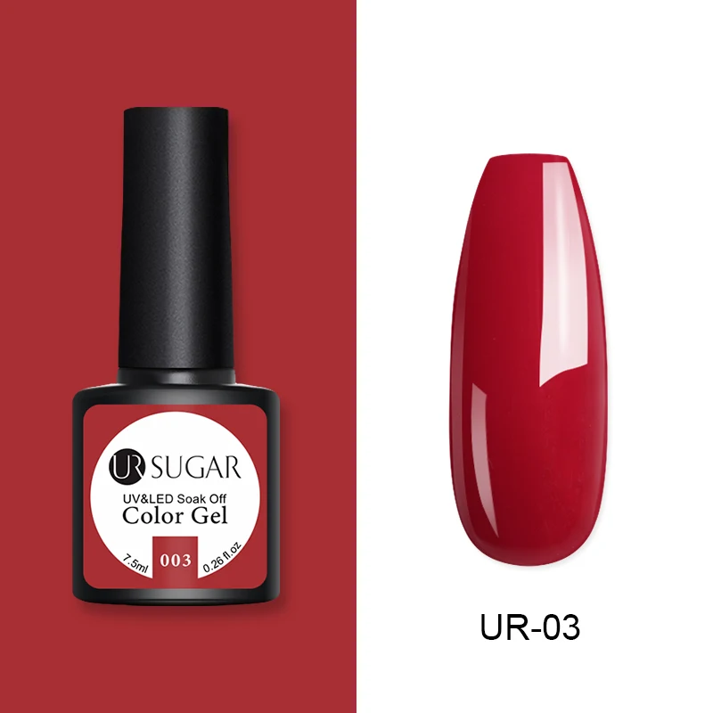 Ur Sugar 60 Цветной Гель-лак для ногтей Vernis полуперманентный УФ Гель-лак для ногтей замачиваемый Гель-лак для ногтей Гель-лак для маникюра - Цвет: 3