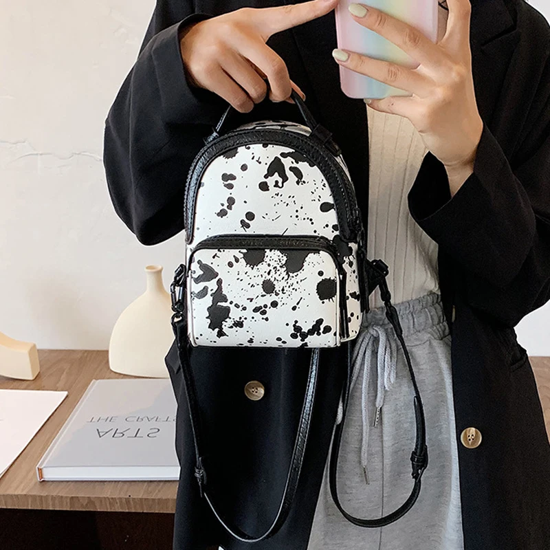 

Snake Pattern New Pu Leather Backpacks Women Shoulder Bags Multifunction Travel Backpack Crossbody School Bag for Girls Bagpack