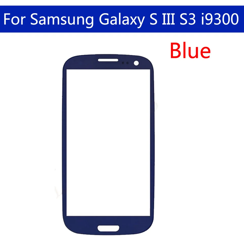 S3 Сенсорный экран для Samsung Galaxy S III S3 i9300 i9308 GT-i9300 GT-i9308 ЖК-дисплей Переднее внешнее стекло замена сенсорного экрана объектива