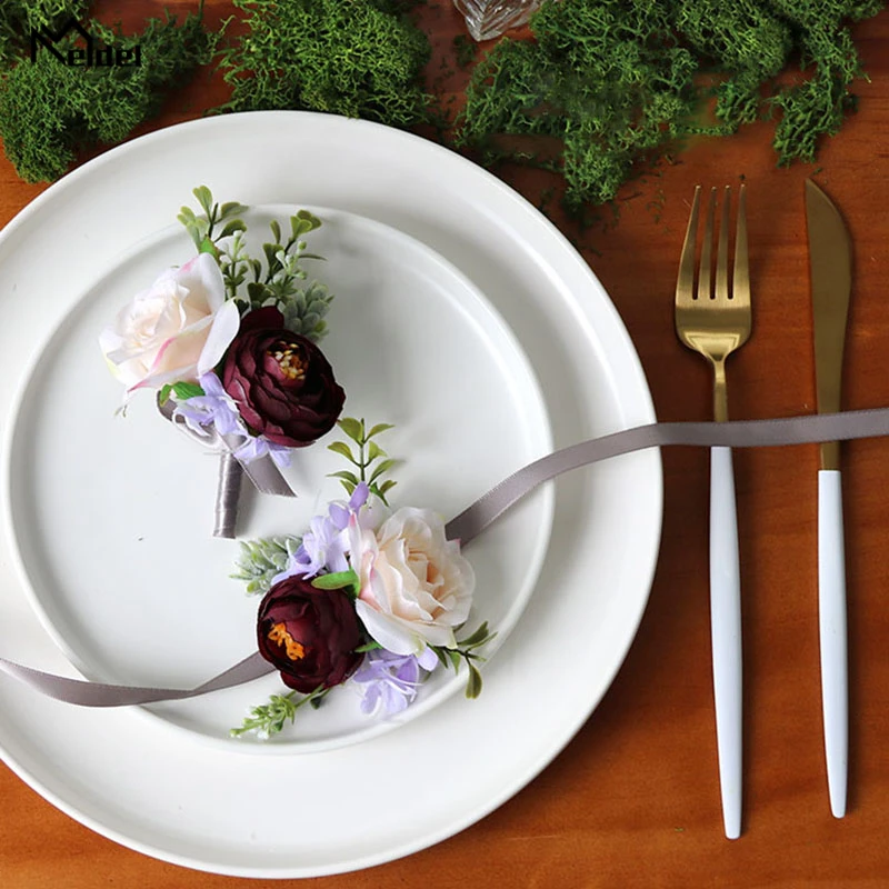 wedding boutonniere wrist corsage marriage  (15)