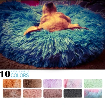 

Soft Pet Dog Bed Comfortable Donut Cuddler Round Dog Kennel Ultra Soft Washable Dog and Cat Cushion Bed Winter Warm Sofa