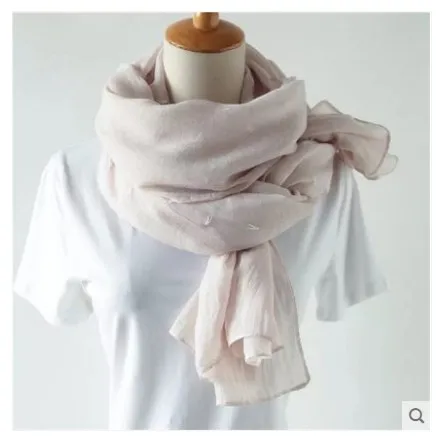 

J1325 Scarf Female Spring and Autumn Cotton and Hemp Long Winter Female Style Scarf Shawl Dual Use