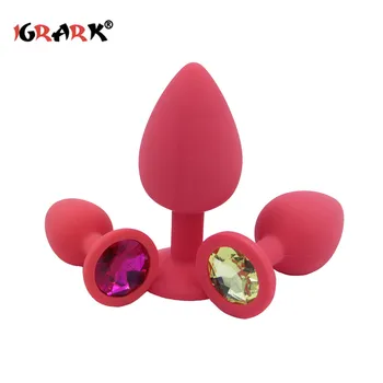 S/M/L Silicone Anal Prostate Massager ButtPlug Men Gay G-spot No Vibrator Plug for Men Women 18+ Adults Couples 6