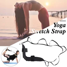 

Yoga Strap Multi-Loop Stretch Strap with Foot Cushoion for Physical Therapy, Pilates, Dance