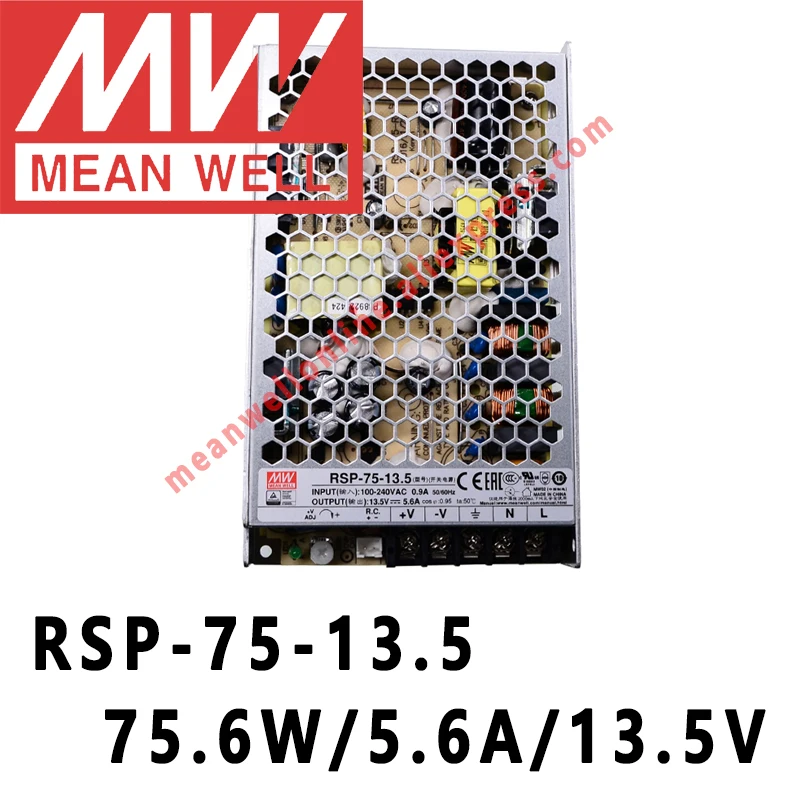 

Mean Well RSP-75-13.5 meanwell 13.5VDC/5.6A/75.6W Single Output with PFC Function Power Supply online store