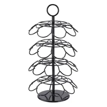 

Coffee Rack Capsules Holder with 36 K-cup Coffee Pods Rack Rotary Capsule Rotatable Tower Stand for K-Cup Coffee Capsule