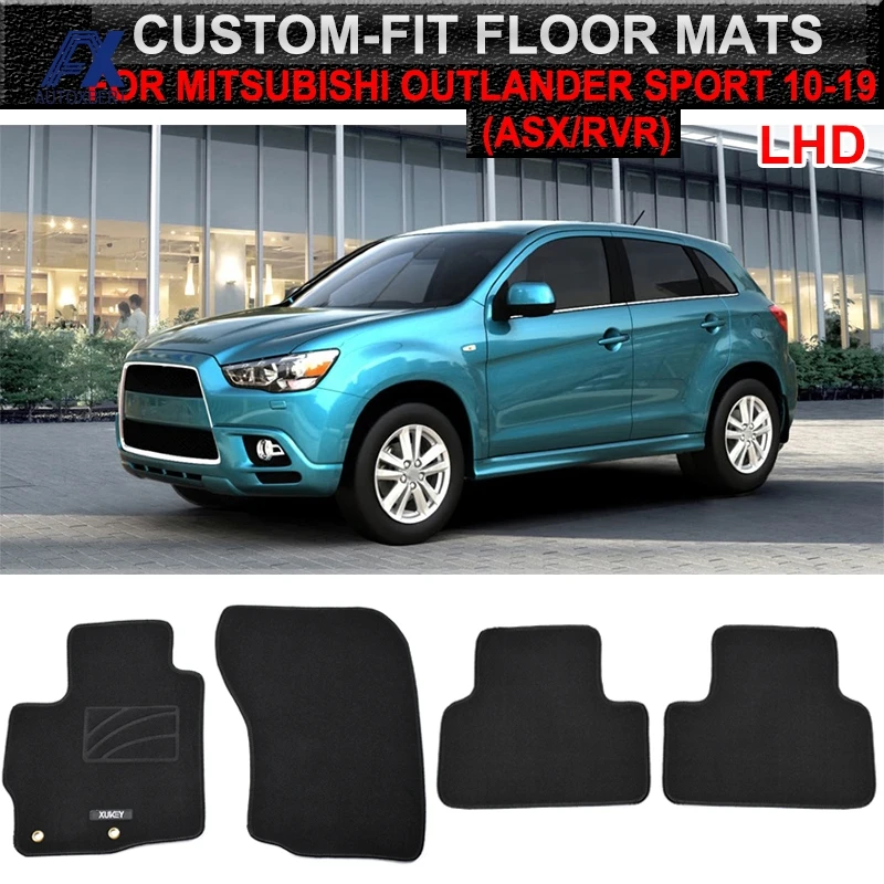 Автомобильные коврики для Mitsubishi ASX RVR Outlander Sport 2010 2019 нейлоновый черный ковер с