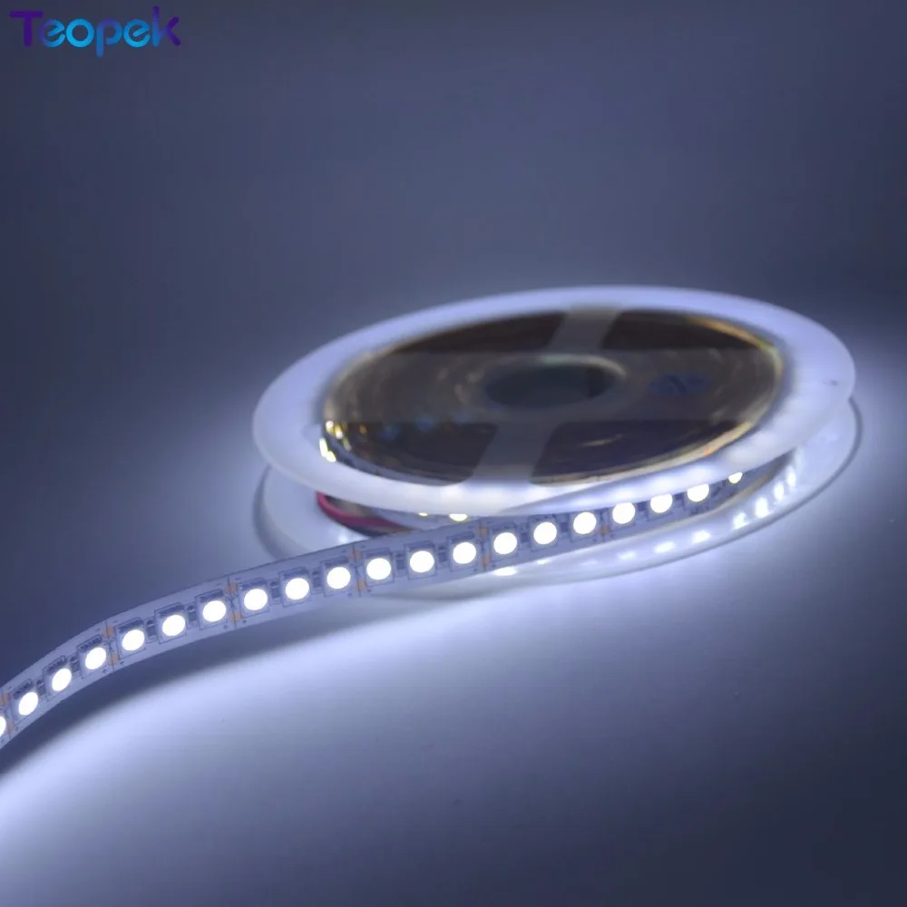 5050 Светодиодная лента 120 светодиодный s/m Однорядный теплый белый/RGB DC12V 5 м 600 светодиодный IP20 IP65 IP67 водонепроницаемый гибкий светодиодный свет