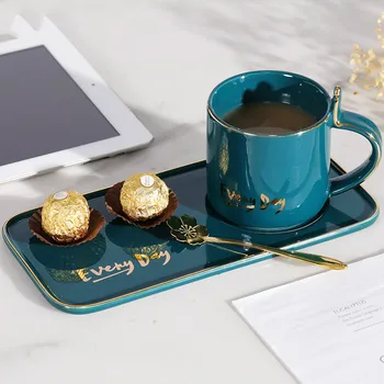 

Vintage Ceramic Tea Cups and Saucer Sets Afternoon Luxury Tea Cups for Drinking Taza Cafe Portatil Household Cups OO50BD