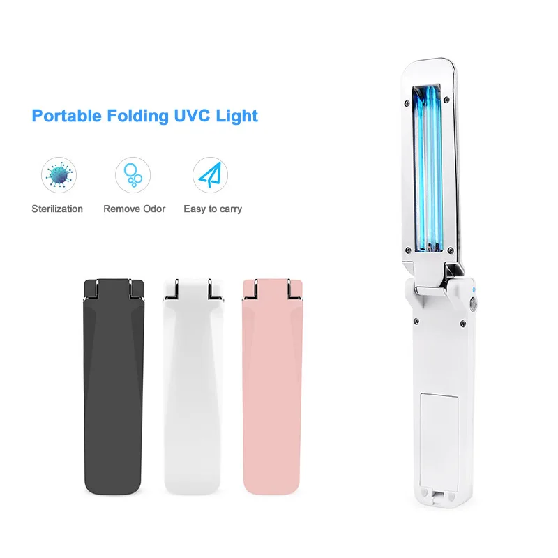 Складной карманный переносной УФ светильник дезинфицирующая палочка Герм