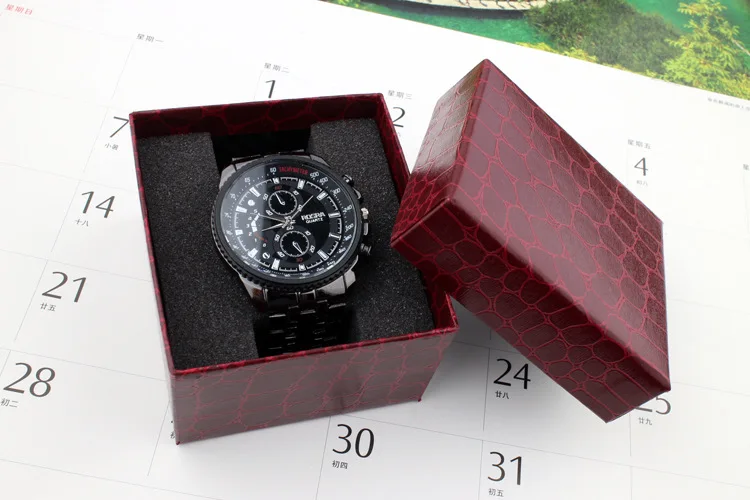 Высший сорт деликатес Стиль искусственная кожа часы ювелирные изделия коробка часы коробка подарочная коробка Простой Благородный