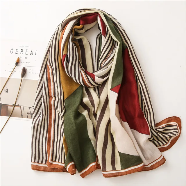 Spain Fashion Women Viscose Scarf Luxury…