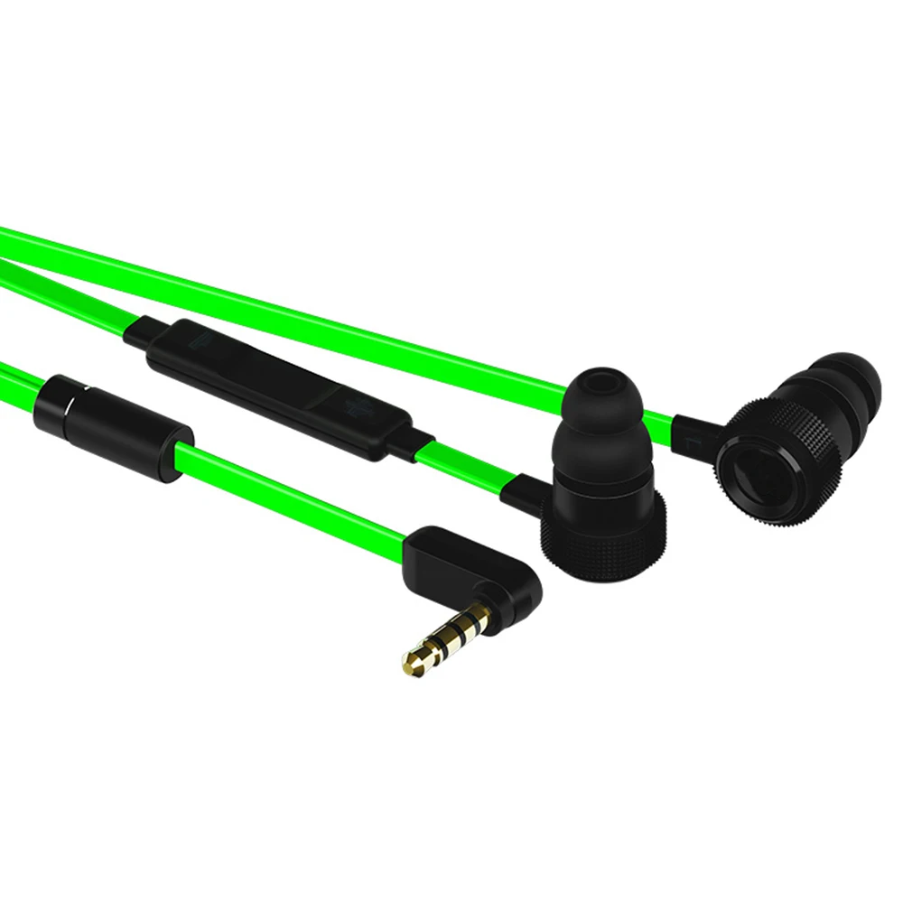 Headset with microphone for gamers sports wired headset 3.5mm earplugs for Hammerhead Pro V2 in-ear gaming headset