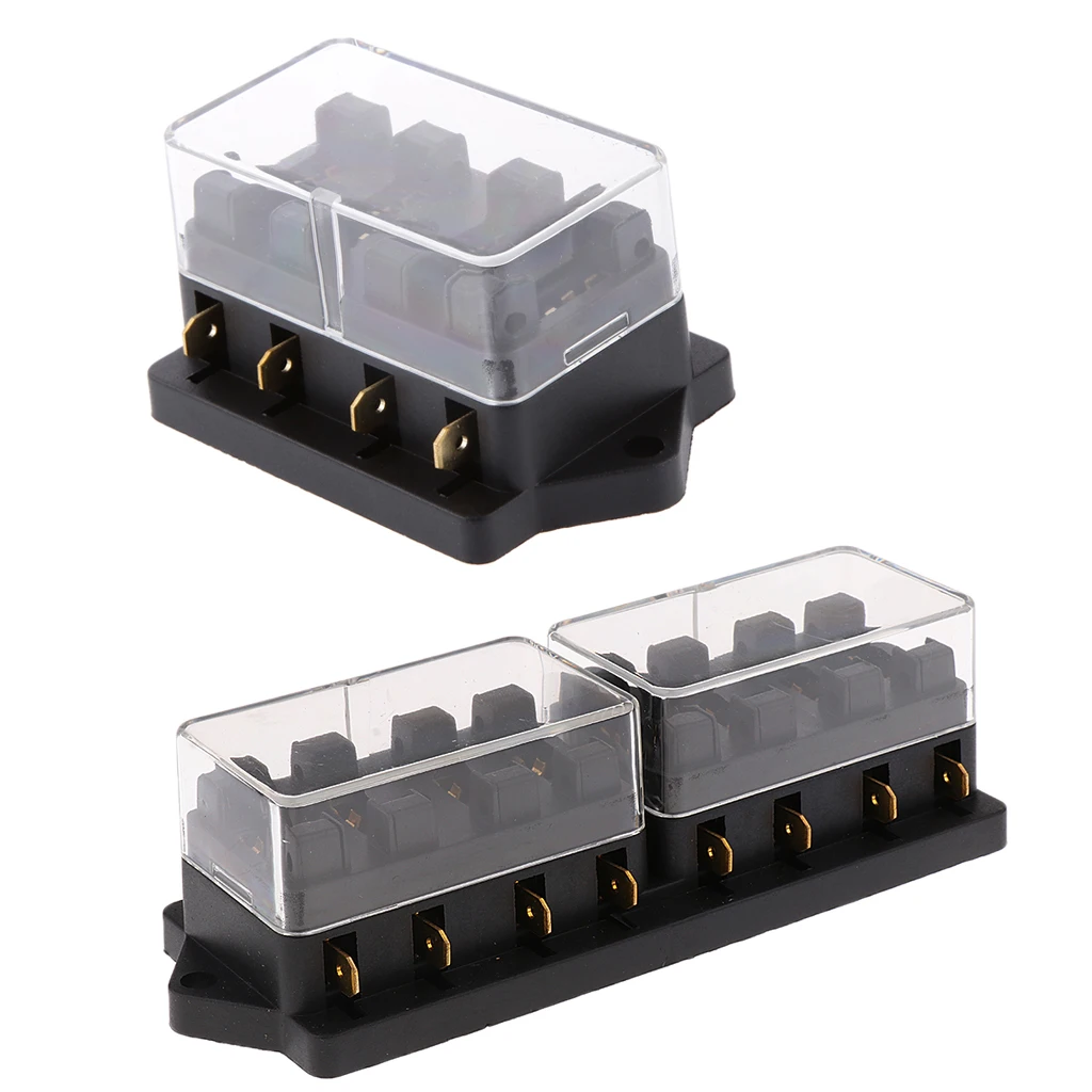 8-circuit automotive circuit board fuse box bracket + 4-circuit automotive medium blade fuse box holder