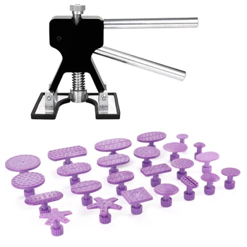 

Paintless Dent Repair Puller Kit for Car Auto Body Damage Remover with 24pc Tabs G8TE