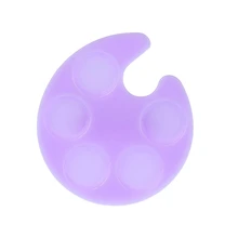 Пластиковый мини-лоток для рисования с кольцом для пальцев, цветной смешивающий контейнер для клея для ногтей, палитра маникюр, инструменты для лака для ногтей