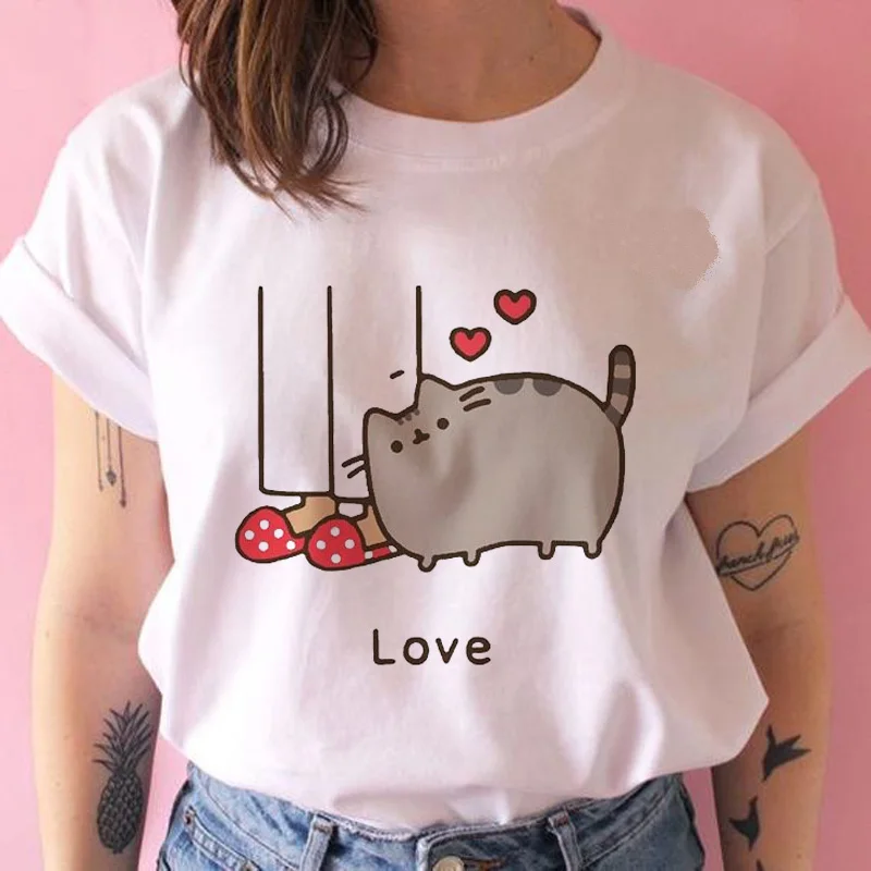 1038 Женская футболка kawaii ulzzang Tumblr гранж графическая Футболка harajuku футболка Повседневная мультяшная футболка Повседневная женская летняя - Цвет: 1038