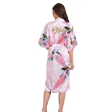 Большие размеры 3XL, женское кимоно купальный халат с надписью «Невеста», повседневный Свадебный халат невесты, пикантное Белье для сна, пижама, ночная рубашка